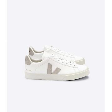 Low Tops Sneakers ανδρικα Veja CAMPO CHROMEFREE White/Beige | GR 203KOR